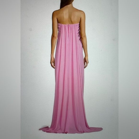 Antonio Melani Gown🩷Gorgeous Lily Crepe Chiffon Sweetheart Neckline Flowy Gown💕 - Picture 8 of 15